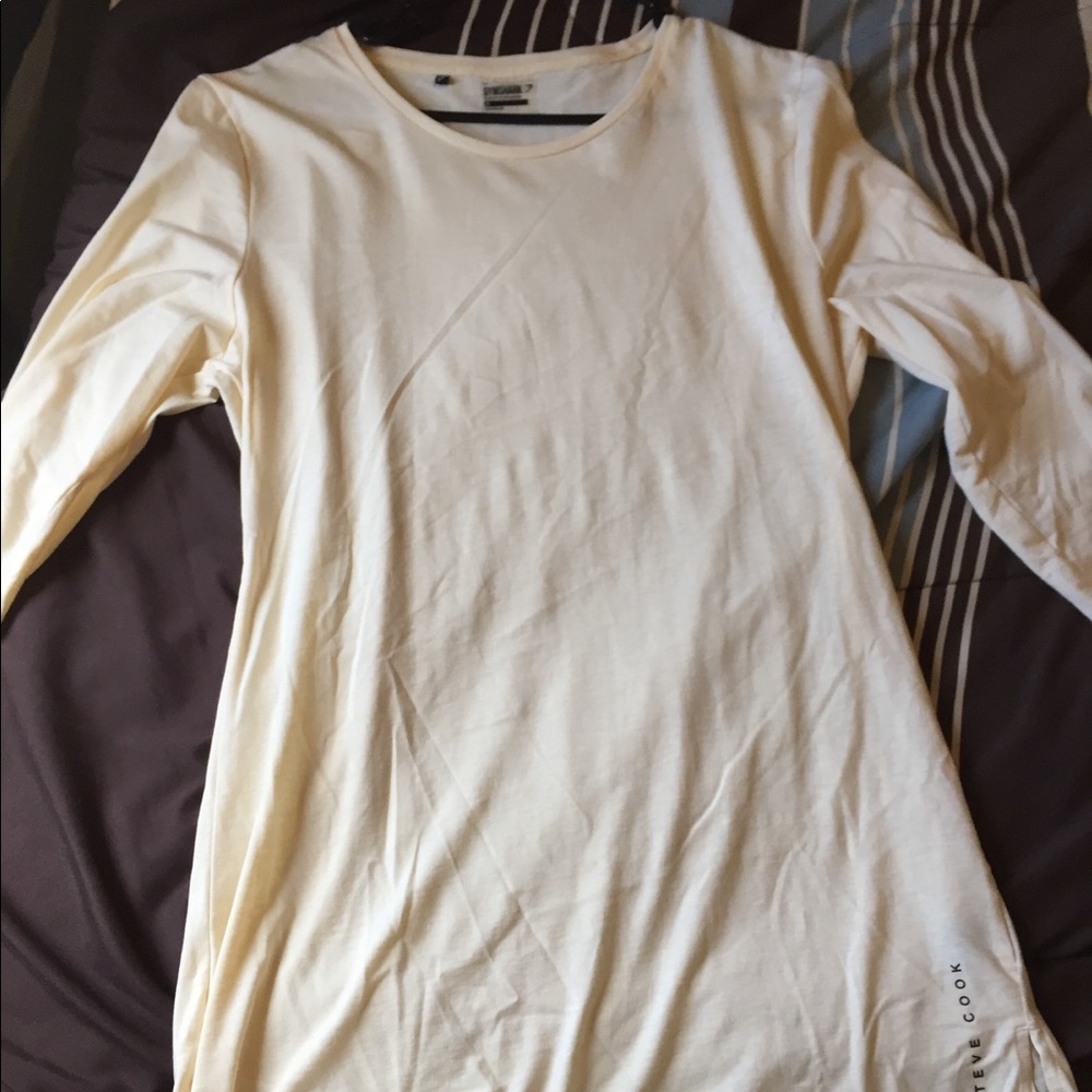Gymshark Steve cook 3/4 sleeve shirt yellow Medium